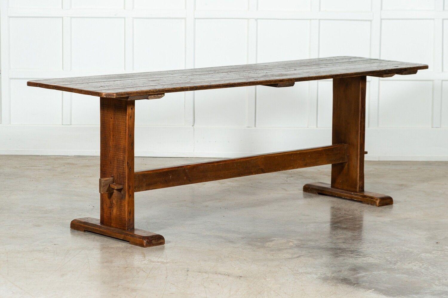 Large English Pine Refectory Table For Sale 5