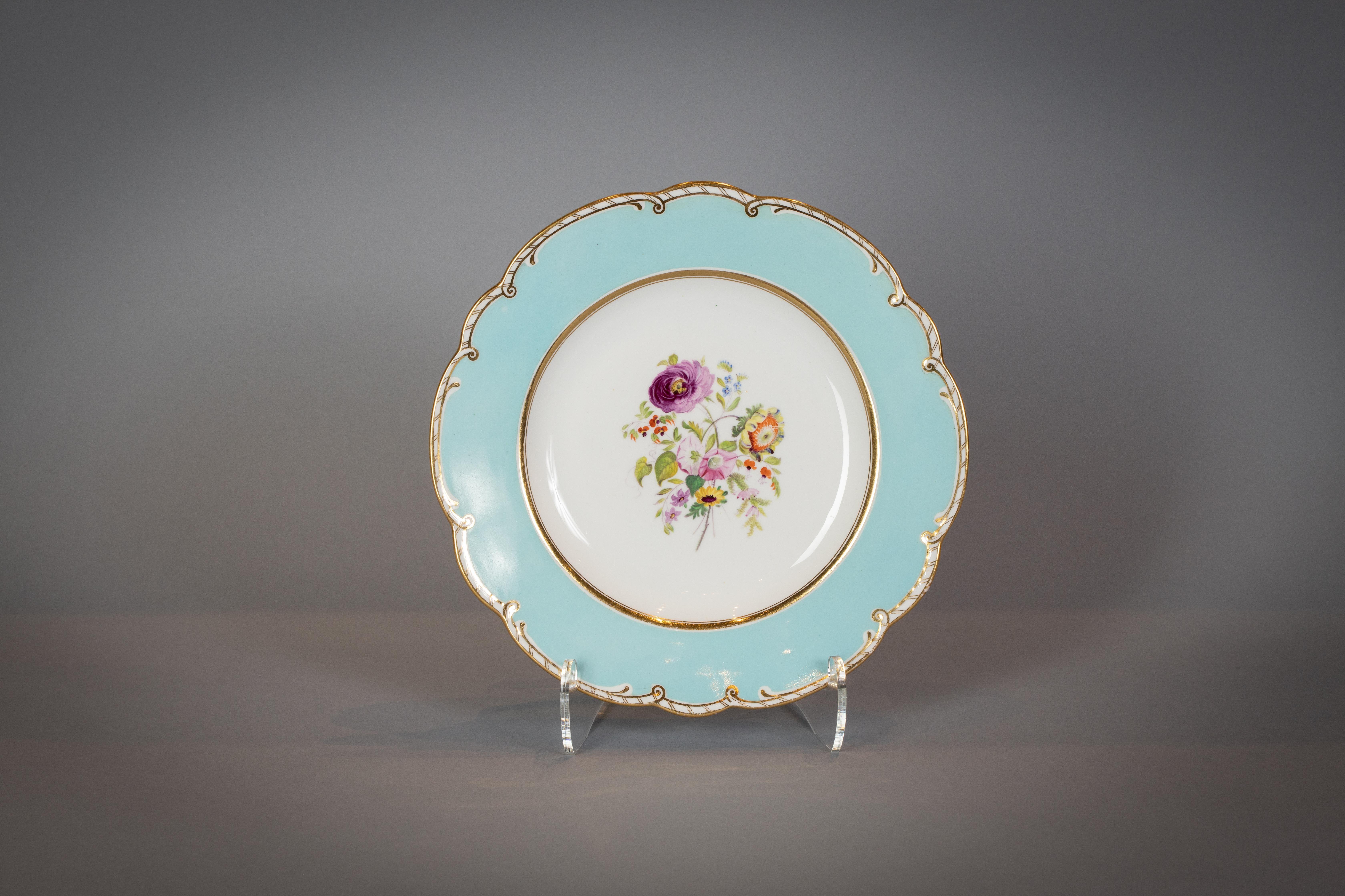 Large English Porcelain Dinner Service, Minton, circa 1845 For Sale 6