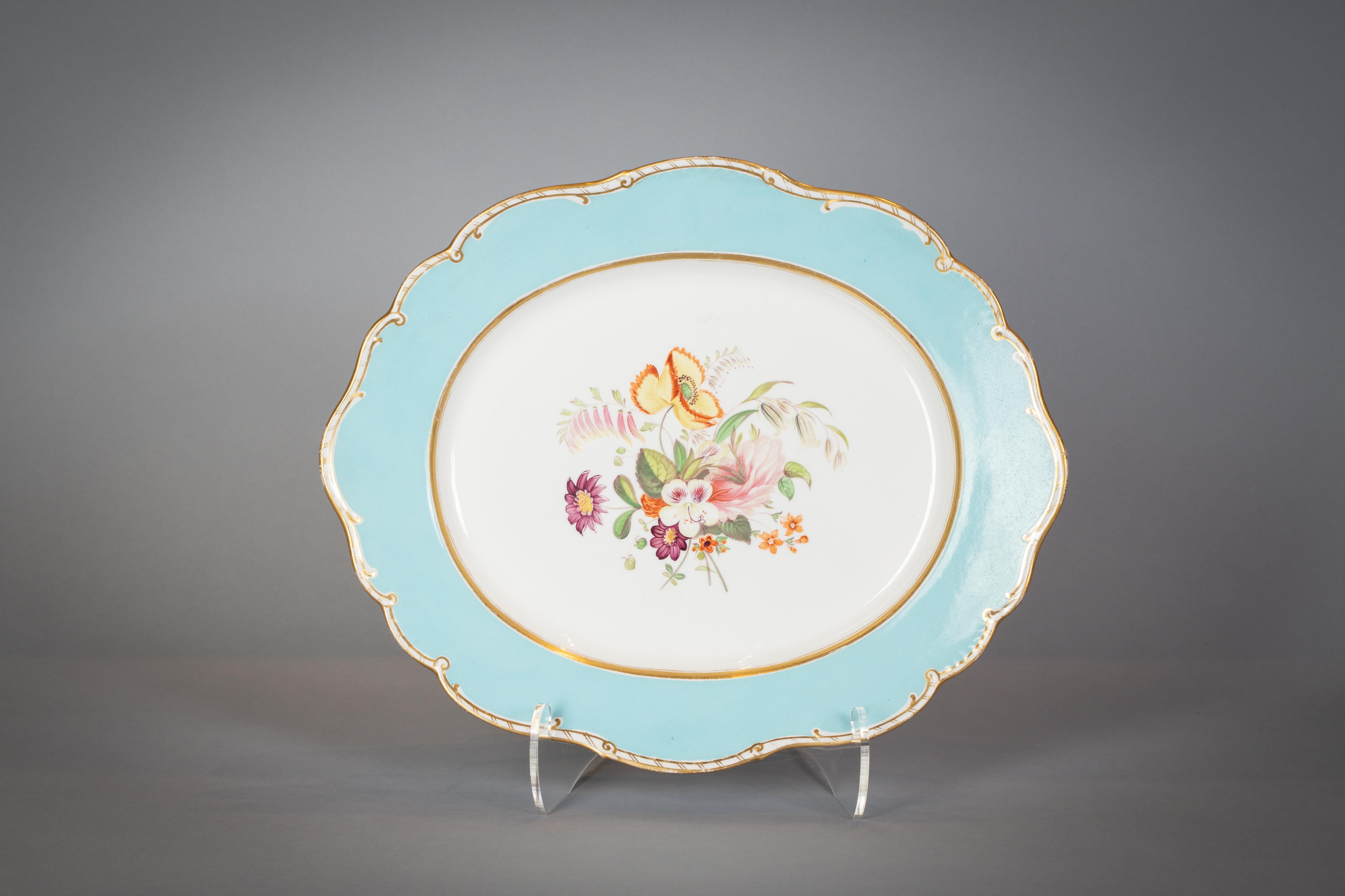 Large English Porcelain Dinner Service, Minton, circa 1845 For Sale 4