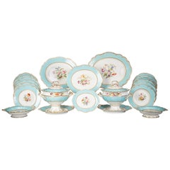 Vintage Large English Porcelain Dinner Service, Minton, circa 1845