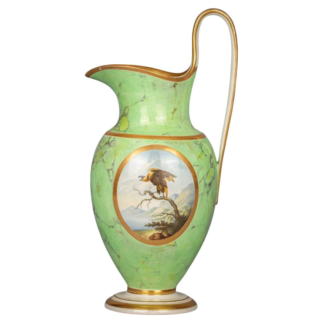 Grande aiguière en porcelaine anglaise, Derby, vers 1800 en vente