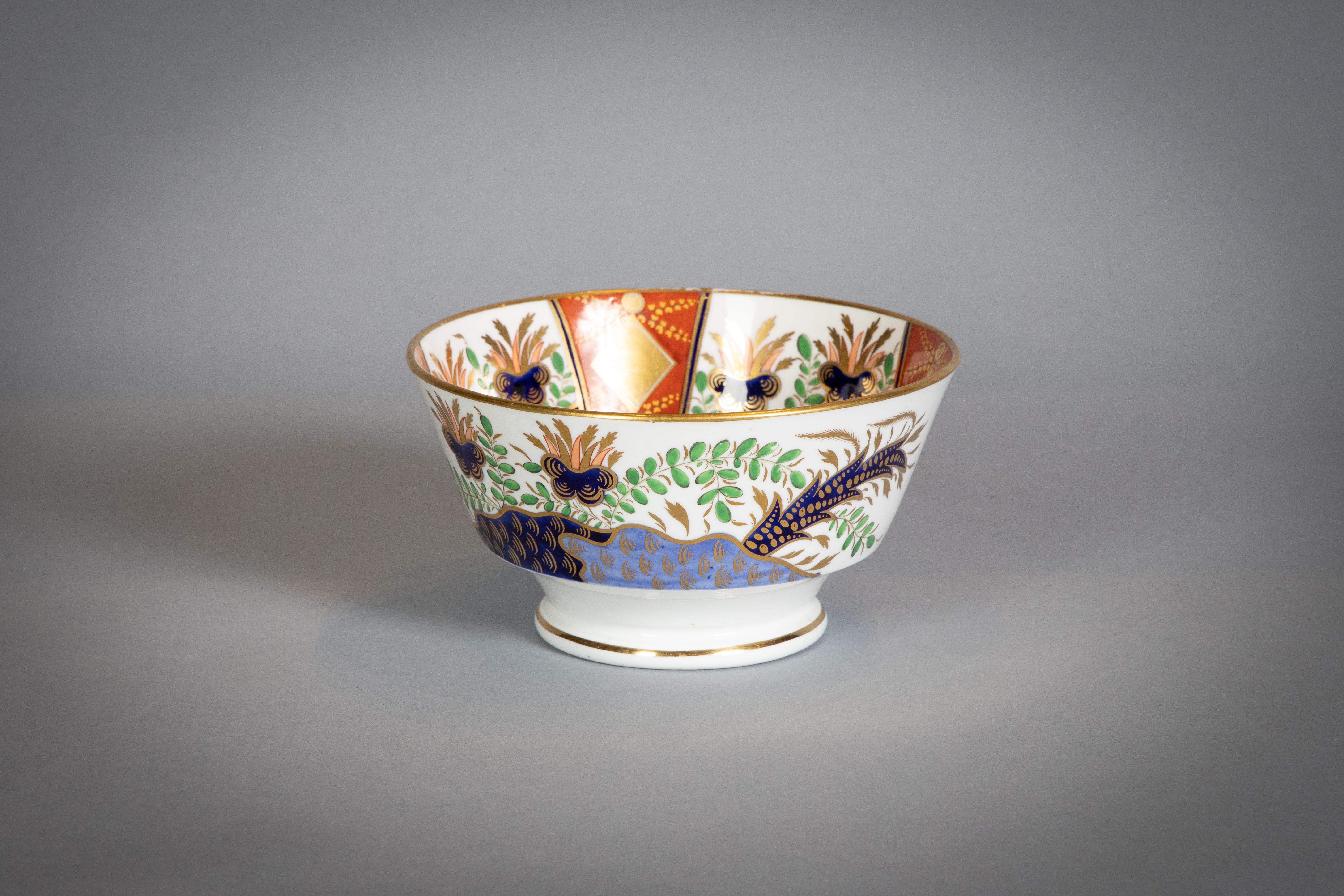 Large English Porcelain Imari Pattern Dessert and Tea Service, Spode, circa 1815 For Sale 2