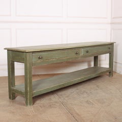 Large English Potboard Serving Table