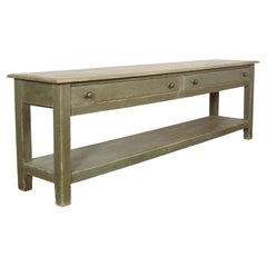 Large English Potboard Serving Table