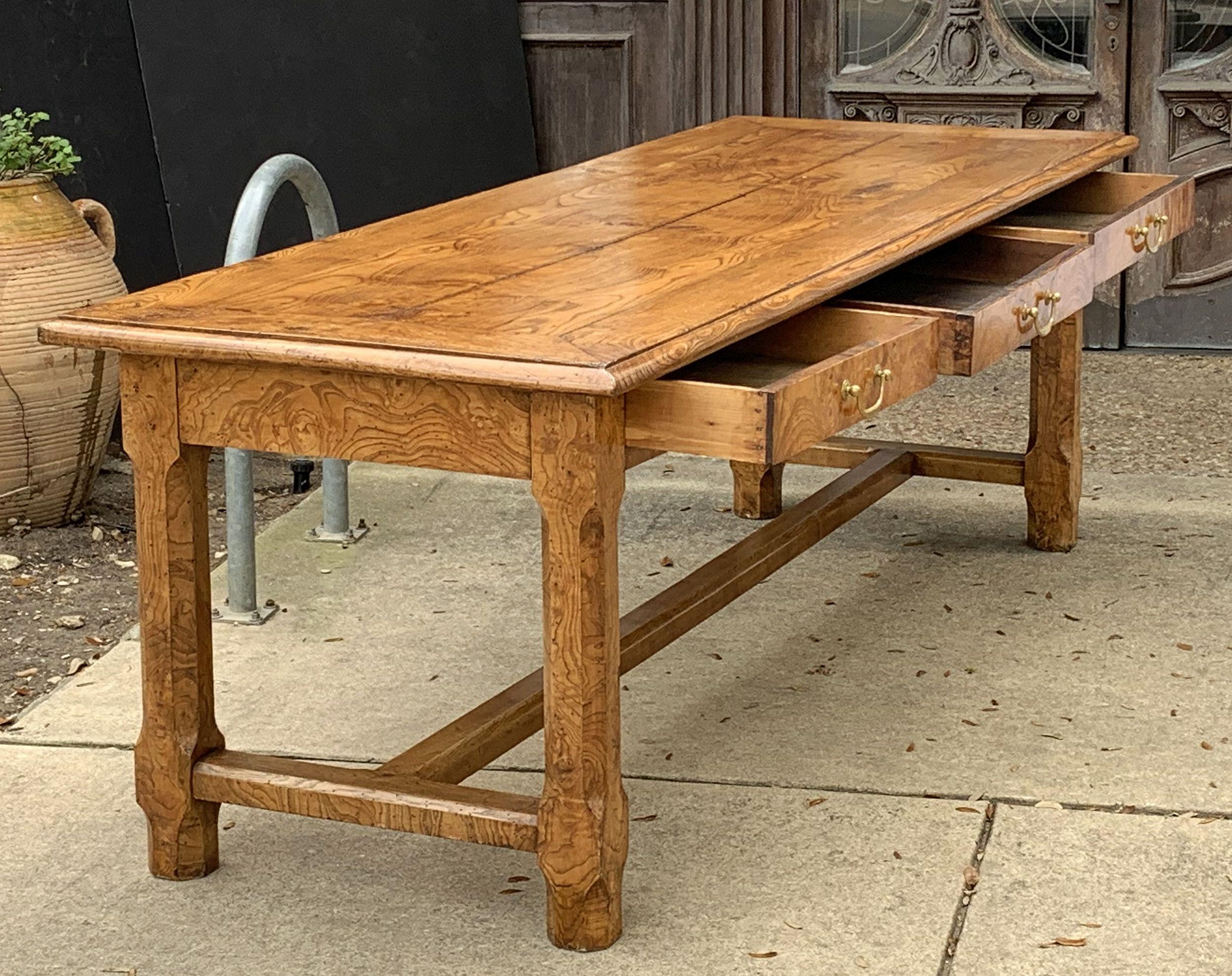large trestle table