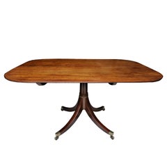 Large English Regency Mahogany Breakfast Table, circa 1810