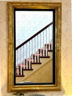 Large English Regency Style Gilt Wood Pier Glass Wall Mirror
