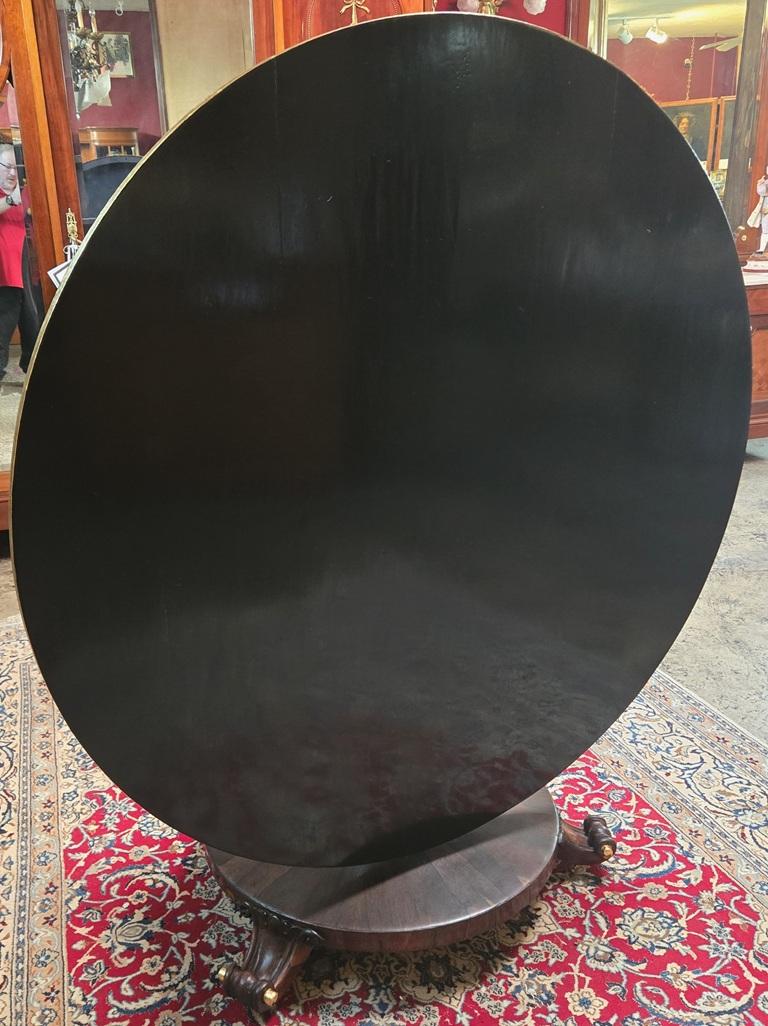 Large English Regency Tilt-Top Center Table For Sale 13