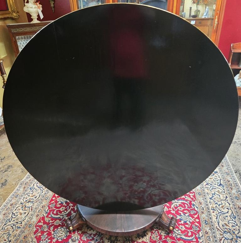 Large English Regency Tilt-Top Center Table For Sale 14