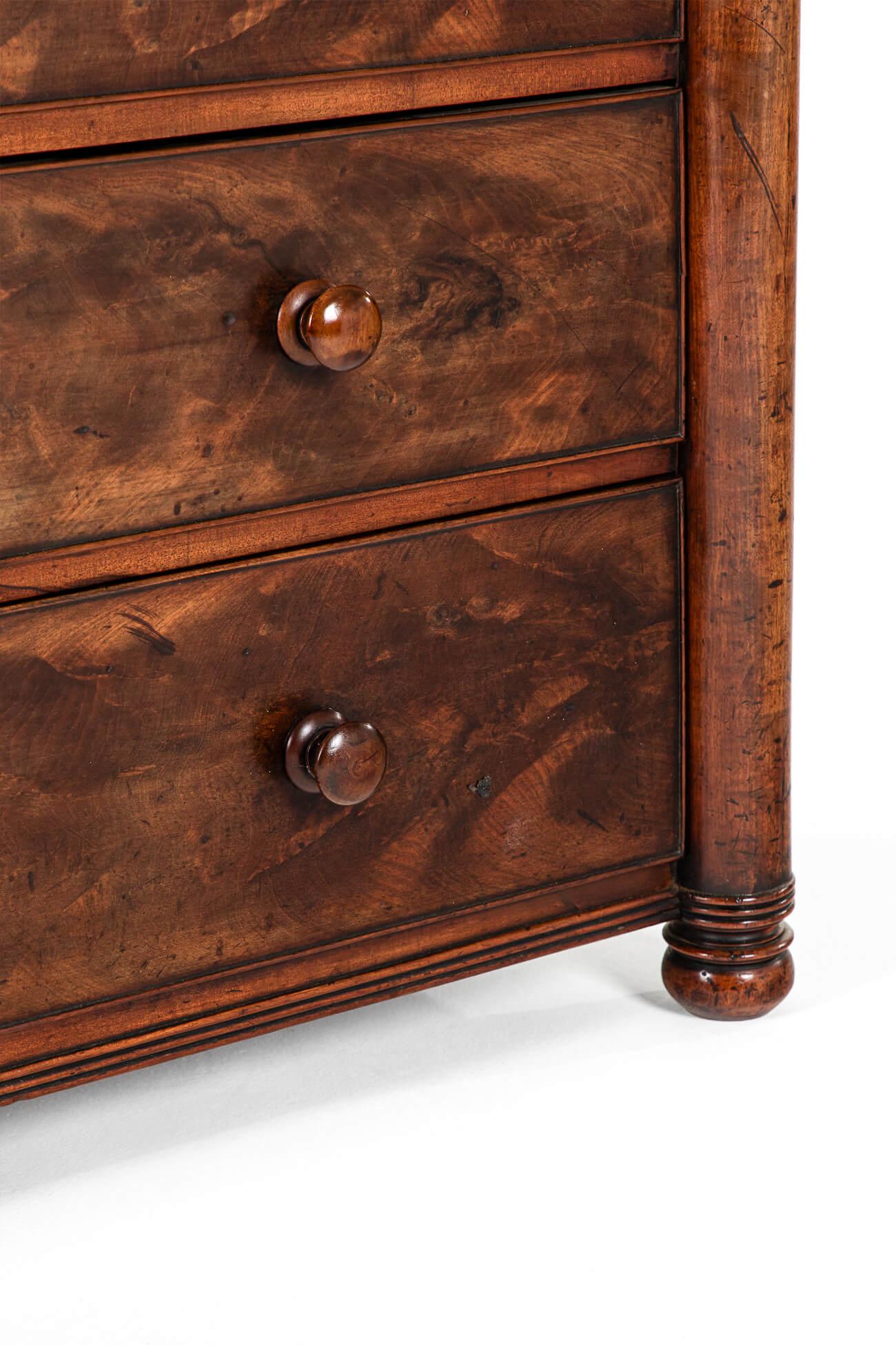 Large English Scottish Victorian Chest of Drawers 1