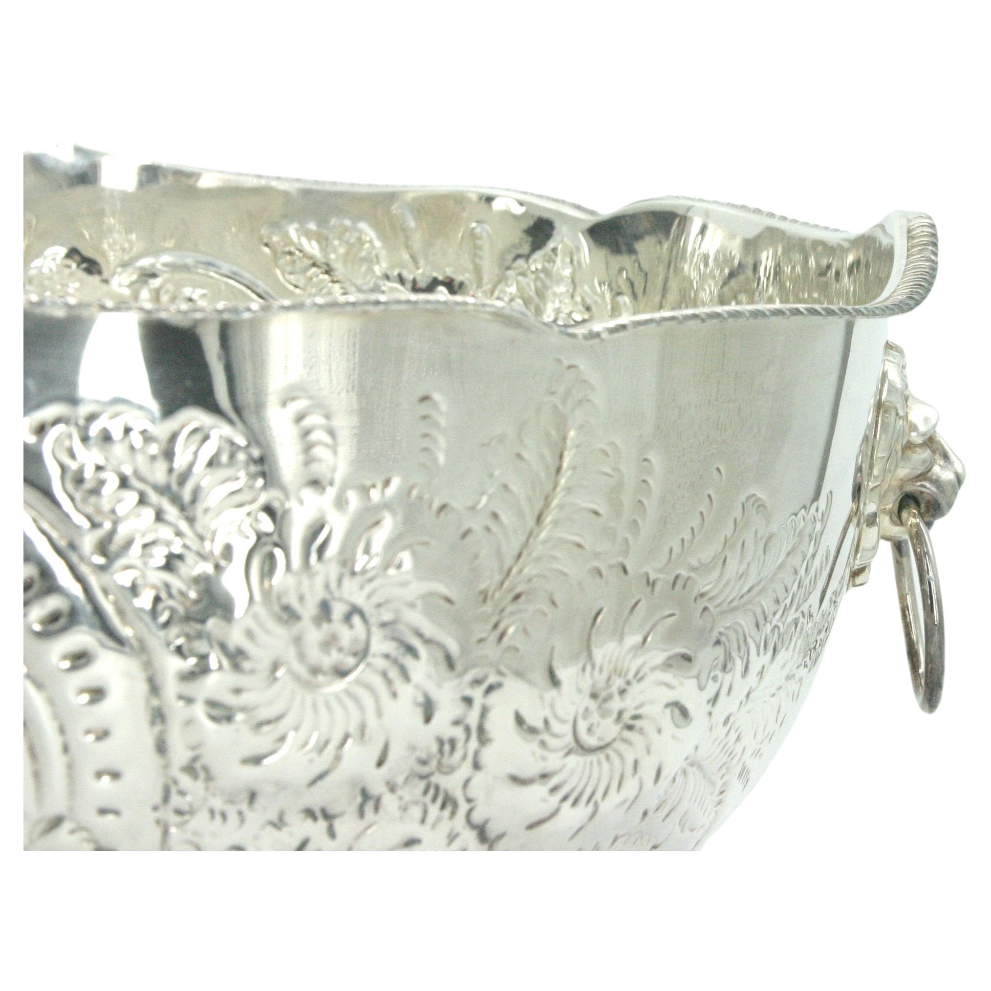 Silver Plate Large English Sheffield Punch Bowl / Cooler