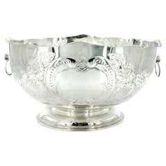 Vintage Large English Sheffield Punch Bowl / Cooler