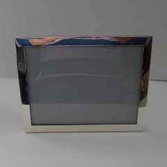 Grande cornice inglese a due vie in argento massiccio/sterling