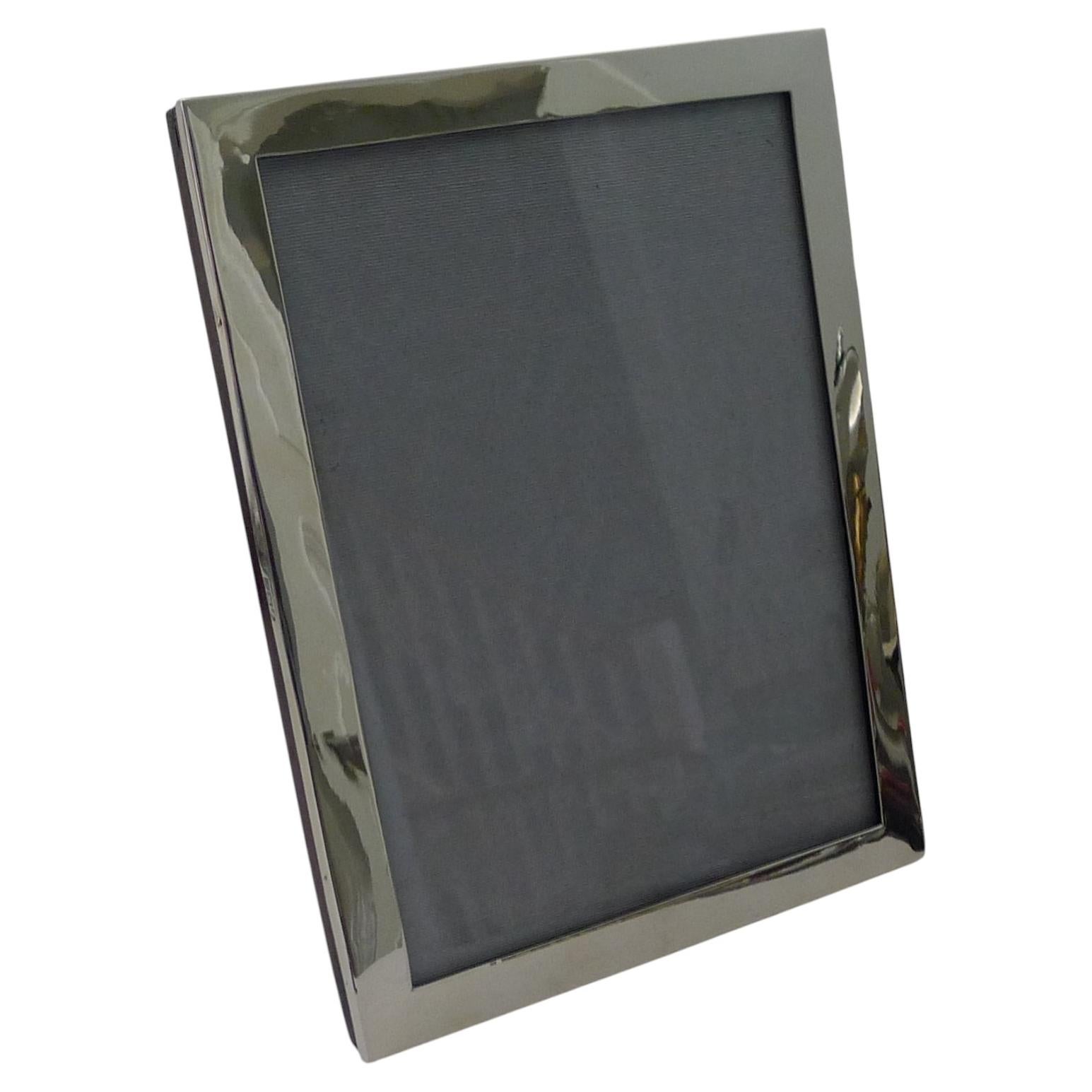 Large English Solid / Sterling Silver Two-Way Picture Frame