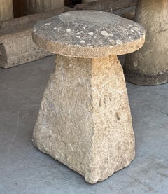 Large English Steddle or Staddle Stone for the Garden