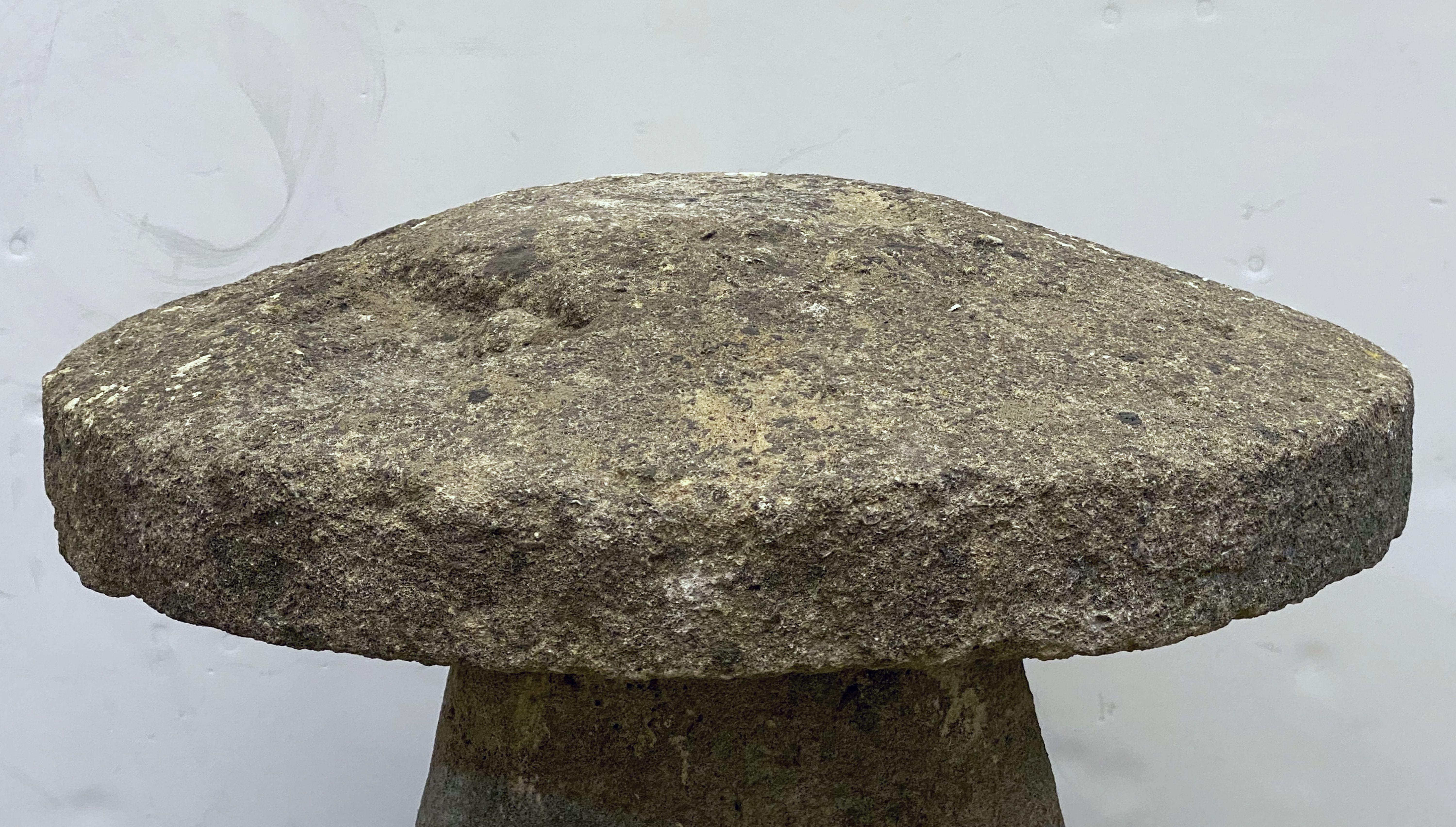 19th Century Large English Steddle or Staddle Stone for the Garden