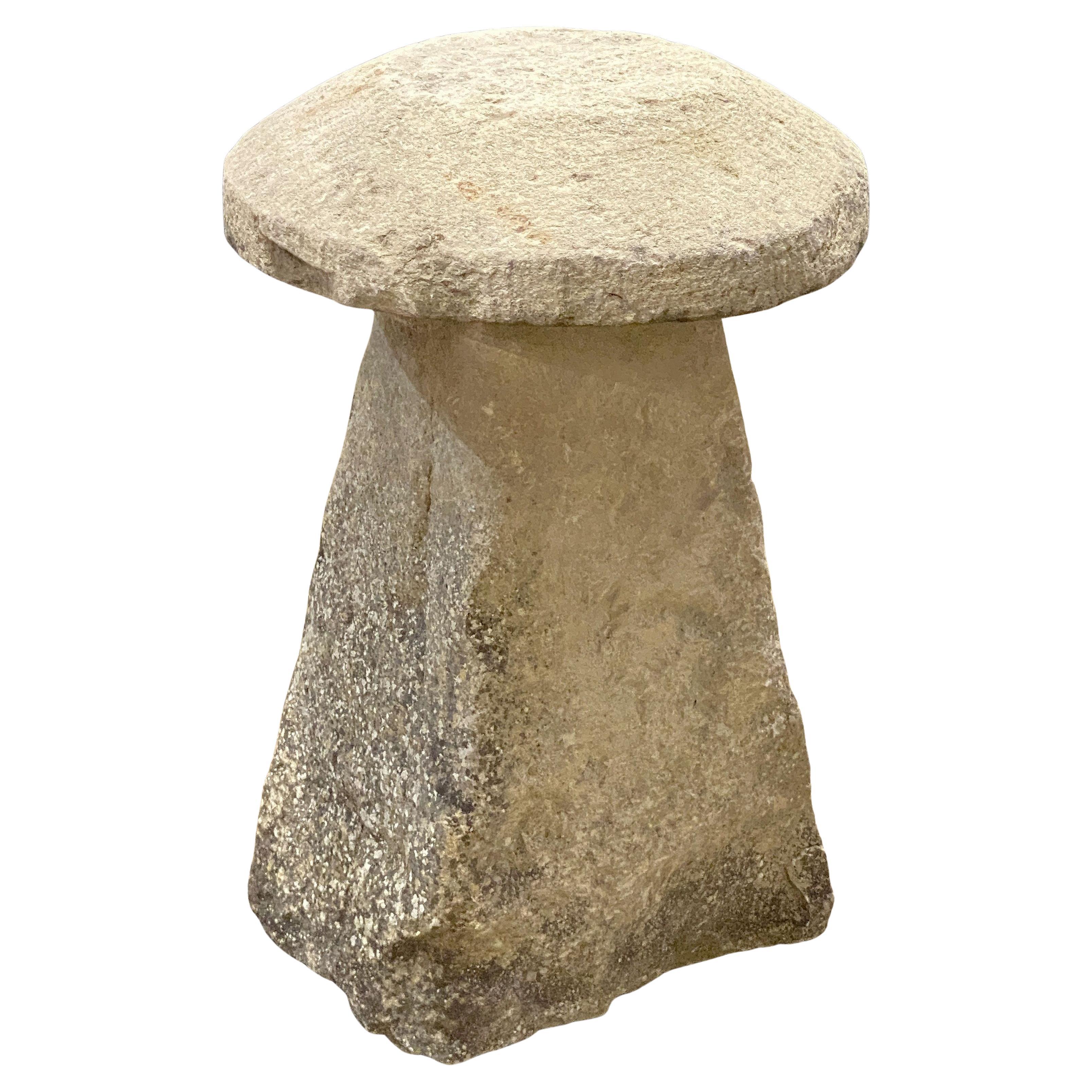 Large English Steddle or Staddle Stone for the Garden