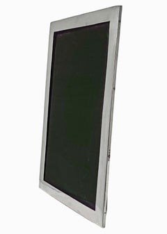 Large English Sterling Silver Photograph Frame Birmingham 1919 Henry Hill