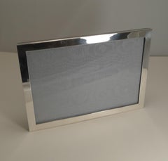Large English Sterling Silver Two-Way Photograph / Picture Frame
