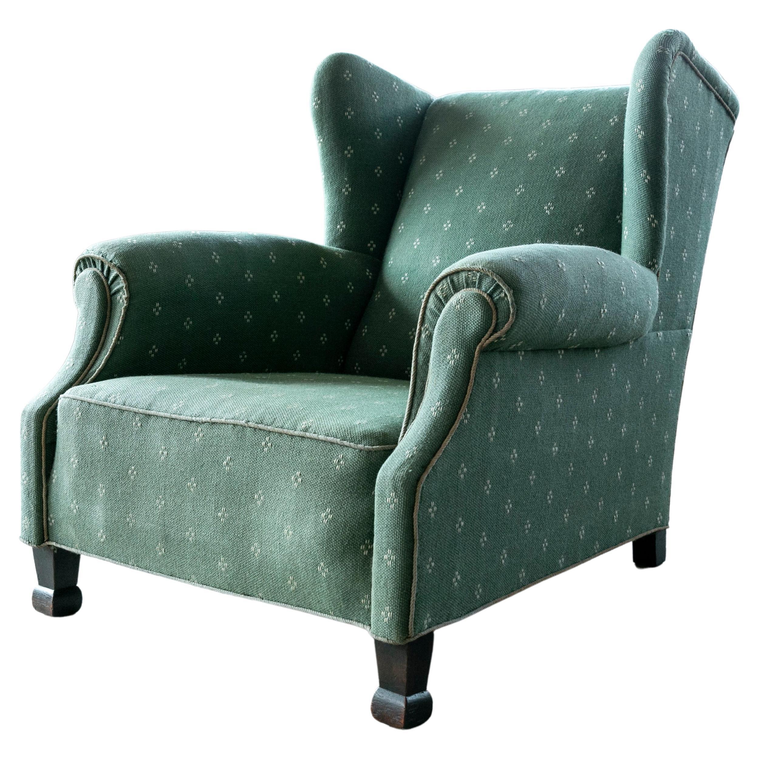 Large English-Style Over-Sized Club Chair, Denmark, 20th Century  For Sale