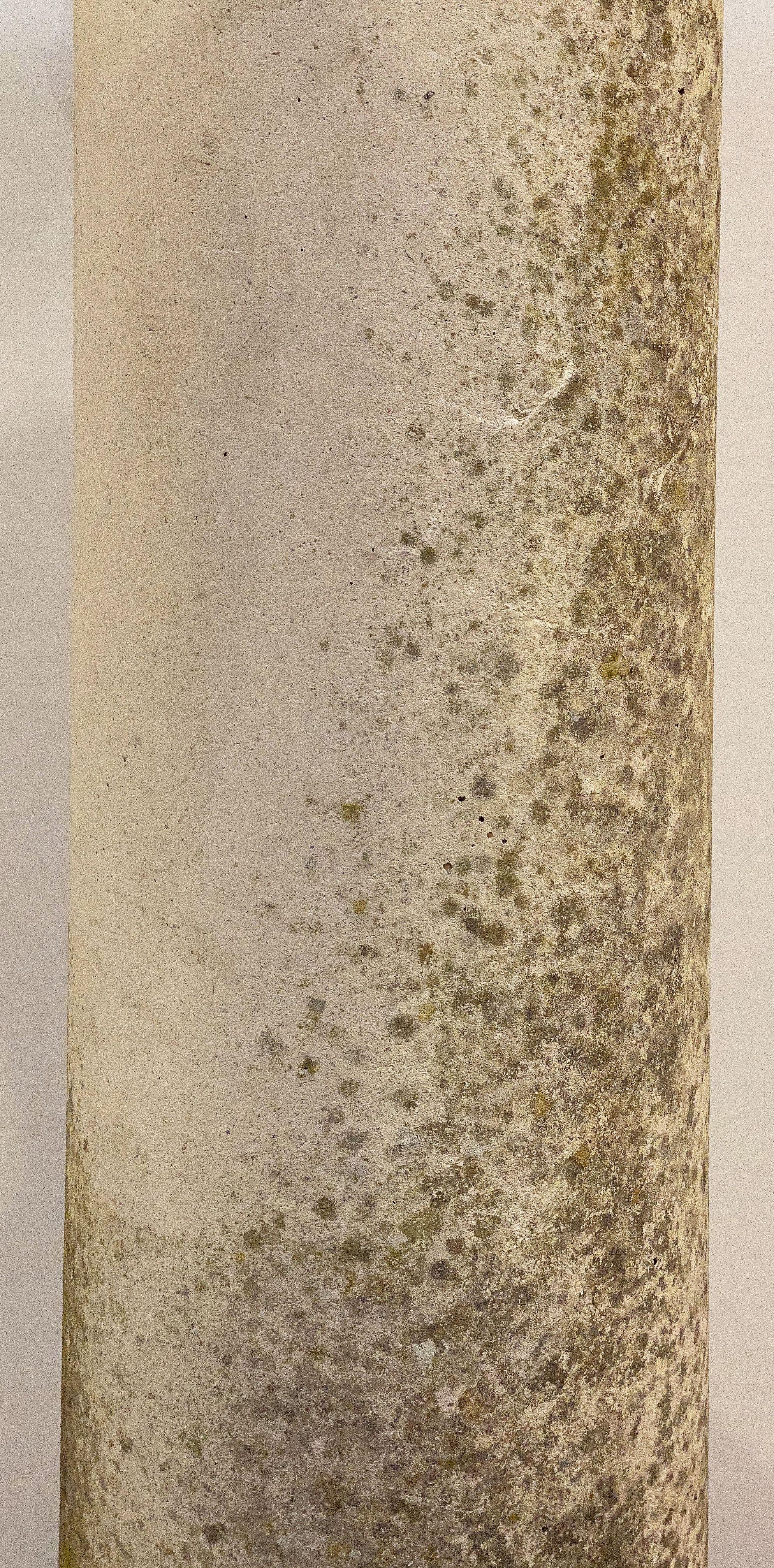 Large English Sundial of Composition Stone with Bronze Dial 11