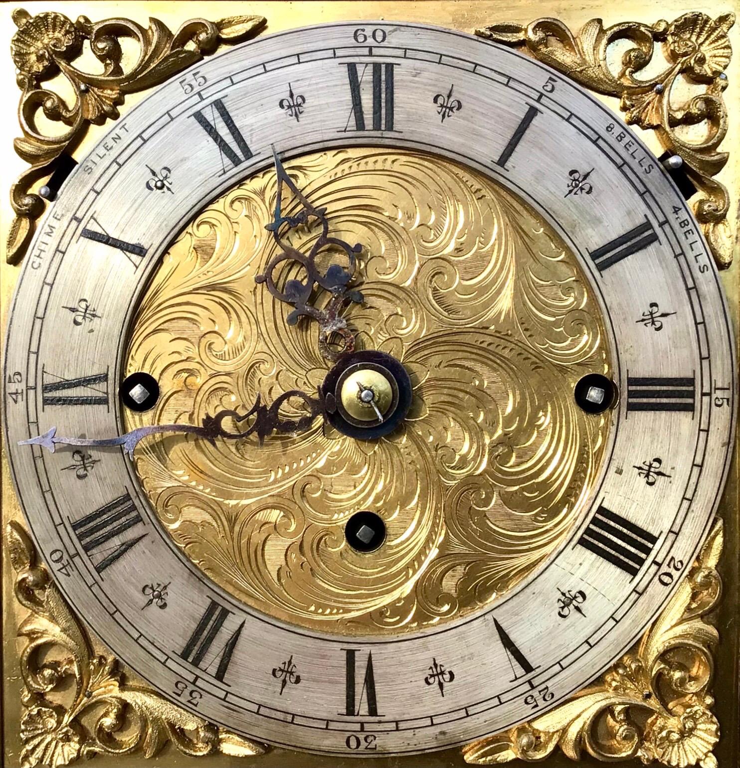 triple fusee bracket clock