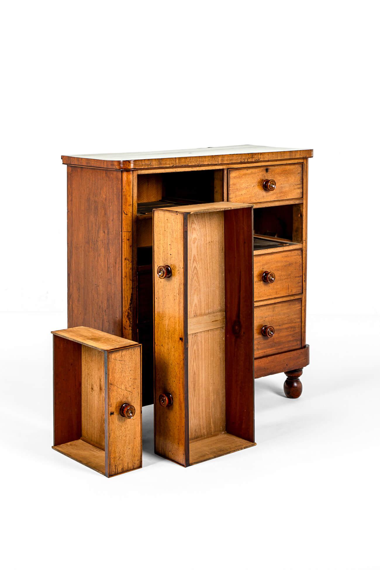 Hand-Crafted Large English Victorian Chest of Drawers