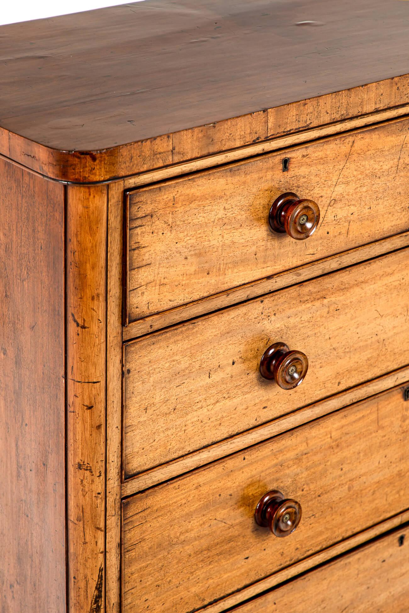 19th Century Large English Victorian Chest of Drawers