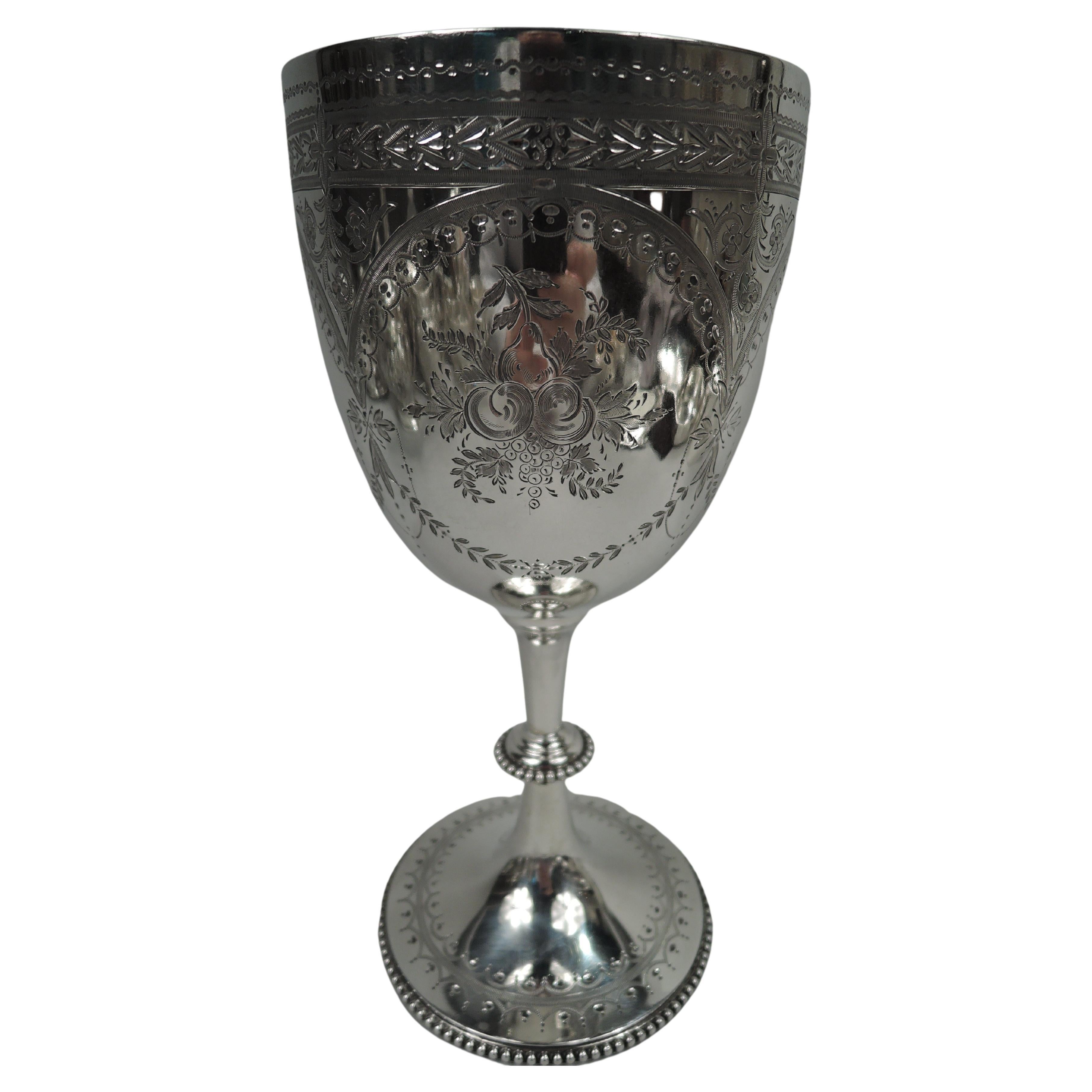 Large English Victorian Classical Ceremonial Goblet Chalice, 1876 For ...