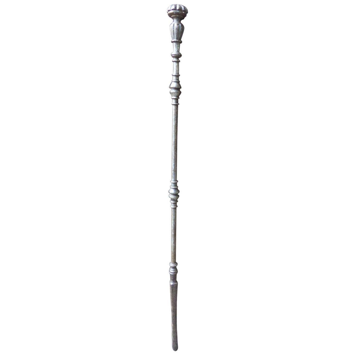 Large English Victorian Fireplace Poker, 19th Century