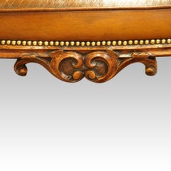 Large English Victorian Leather Stool Coffee Table, circa 1865