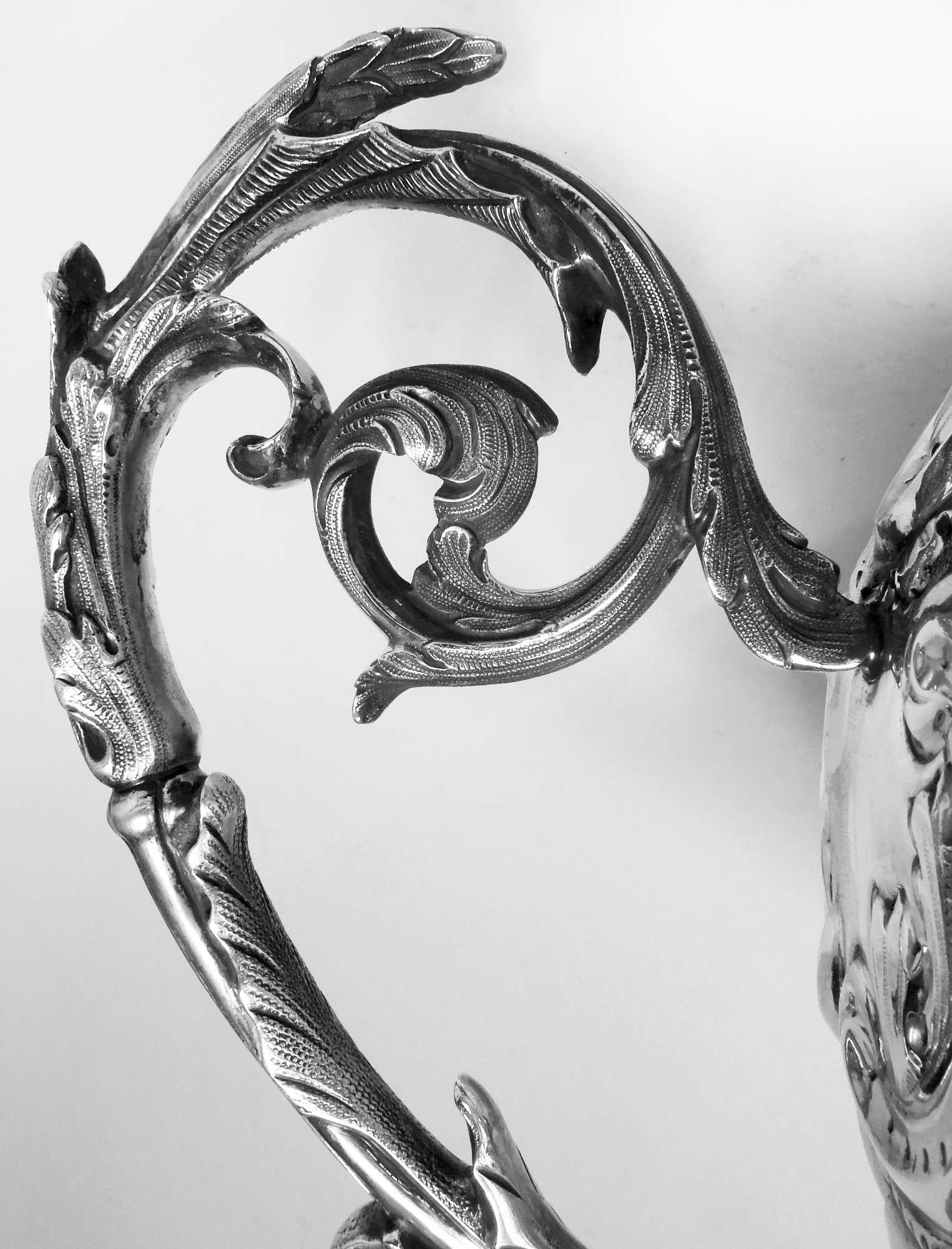 Large English Victorian Sterling Silver Horse Harness Race Trophy, 1898 For Sale 6