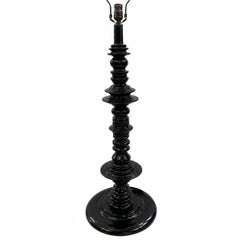 Large English Wood Lamp