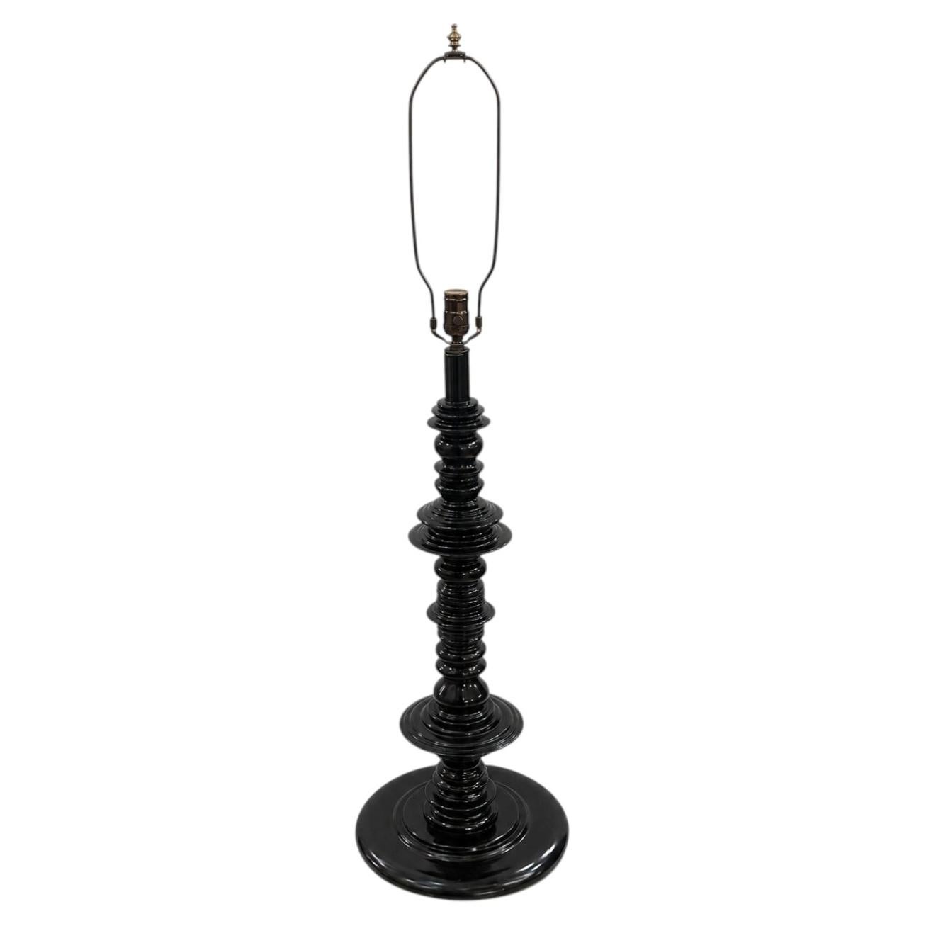 Large English Wood Lamp