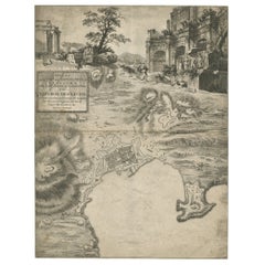 Grande incisione del Palazzo di Diocleziano a Spalato, Croazia, 1764