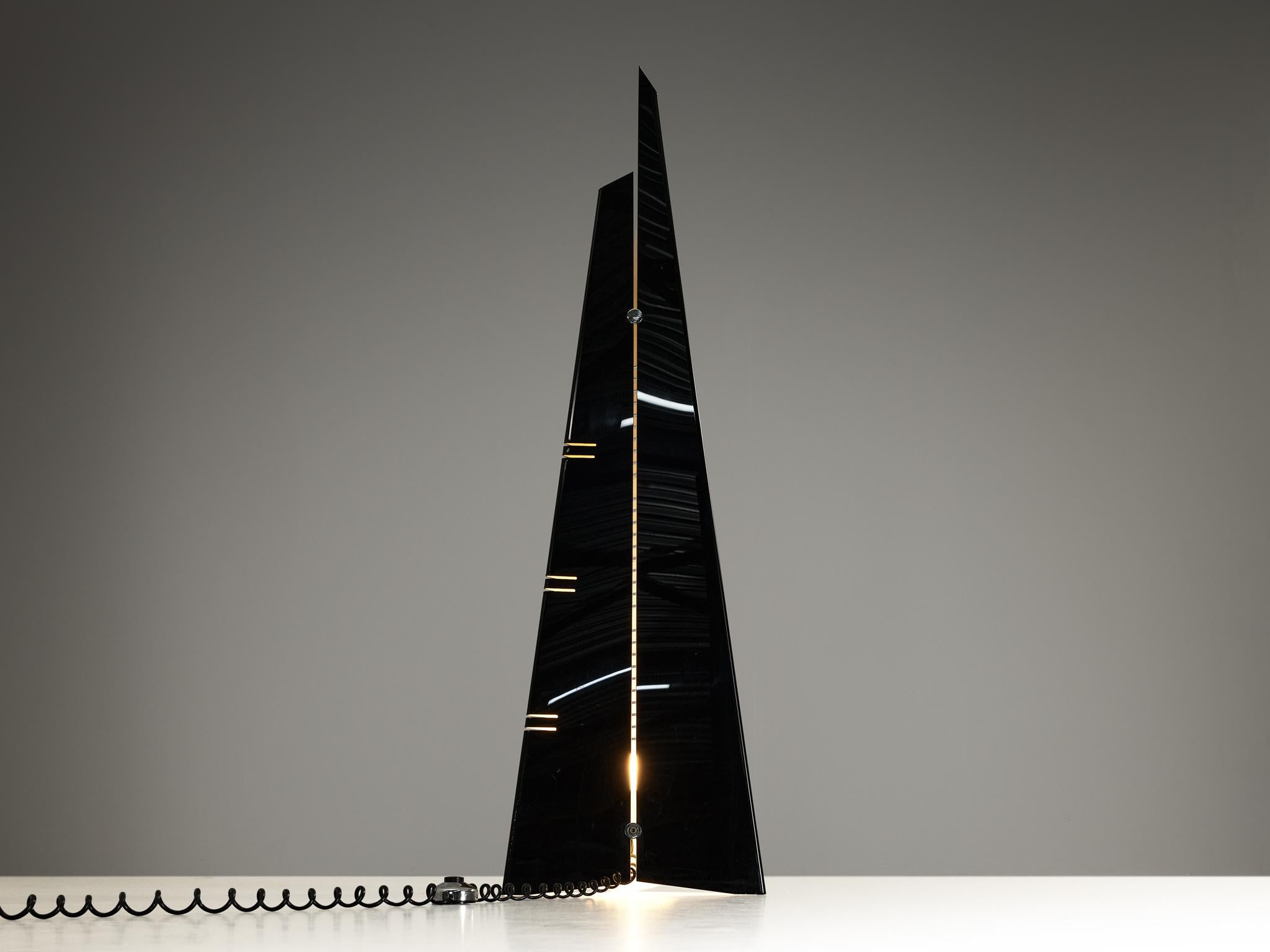 Lorenzo Carmellini & Enrico Tronconi 'Il Personaggi' Floor Lamp in Black In Good Condition For Sale In Waalwijk, NL