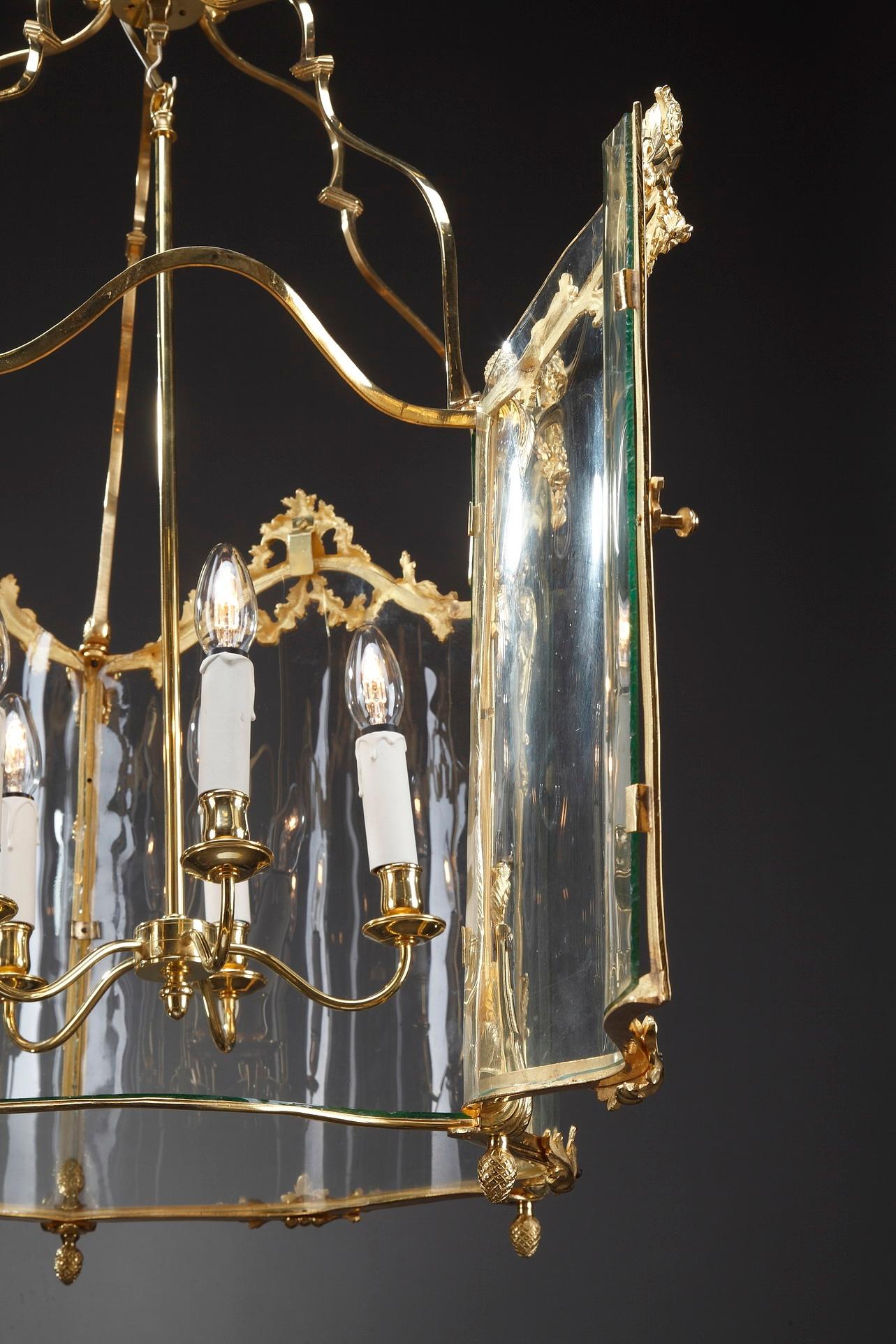 Large Entrance Hall Lantern from Château Léoube in Bormes For Sale 6
