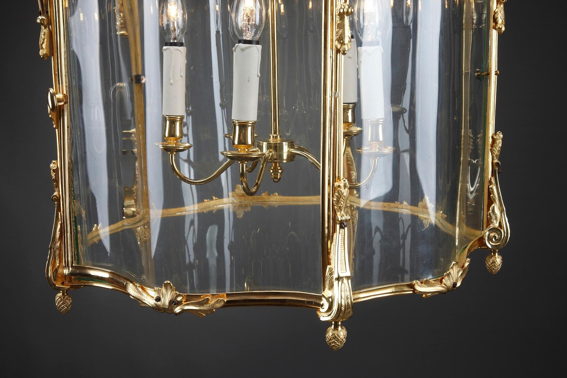 19th Century Large Entrance Hall Lantern from Château Léoube in Bormes For Sale