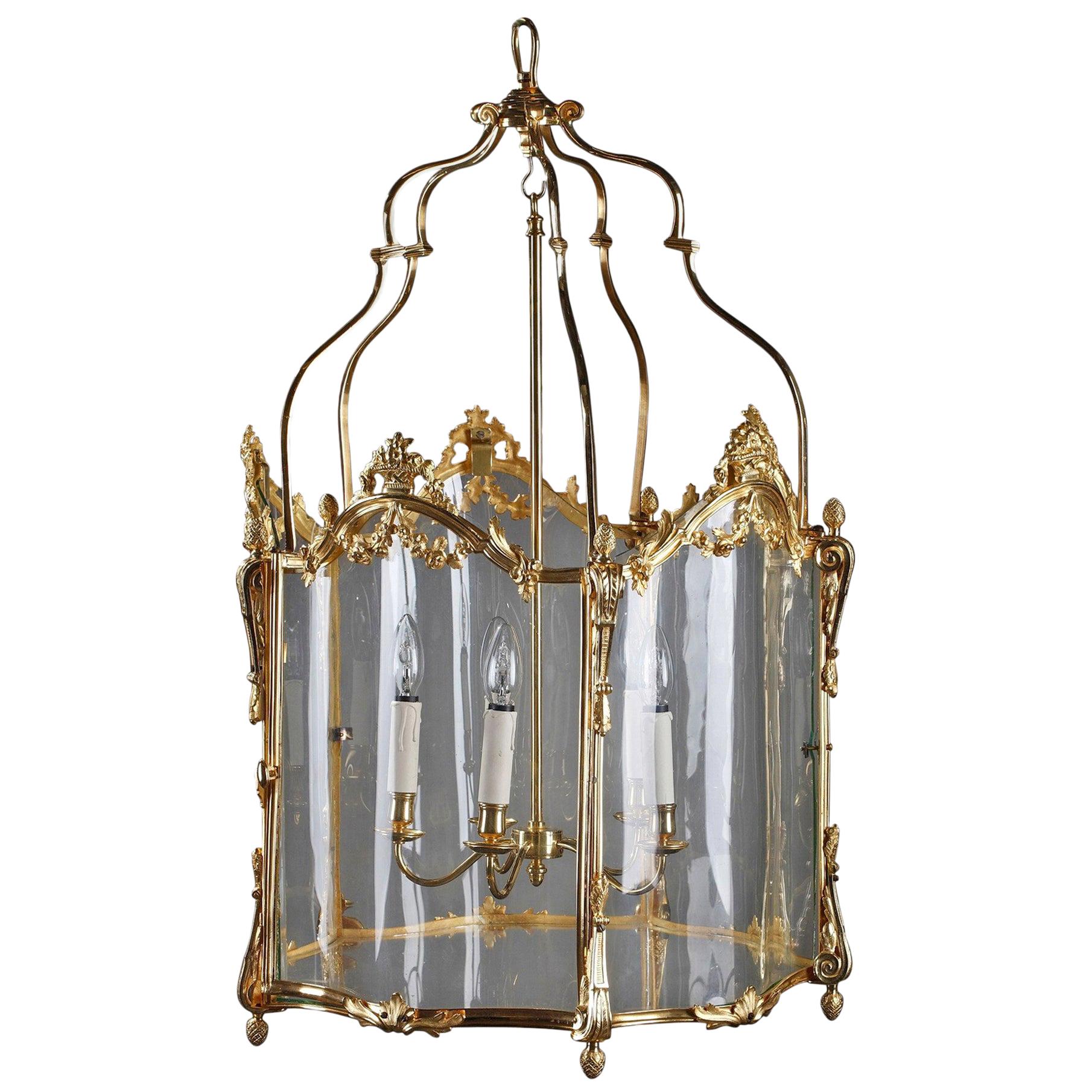 Large Entrance Hall Lantern from Château Léoube in Bormes For Sale