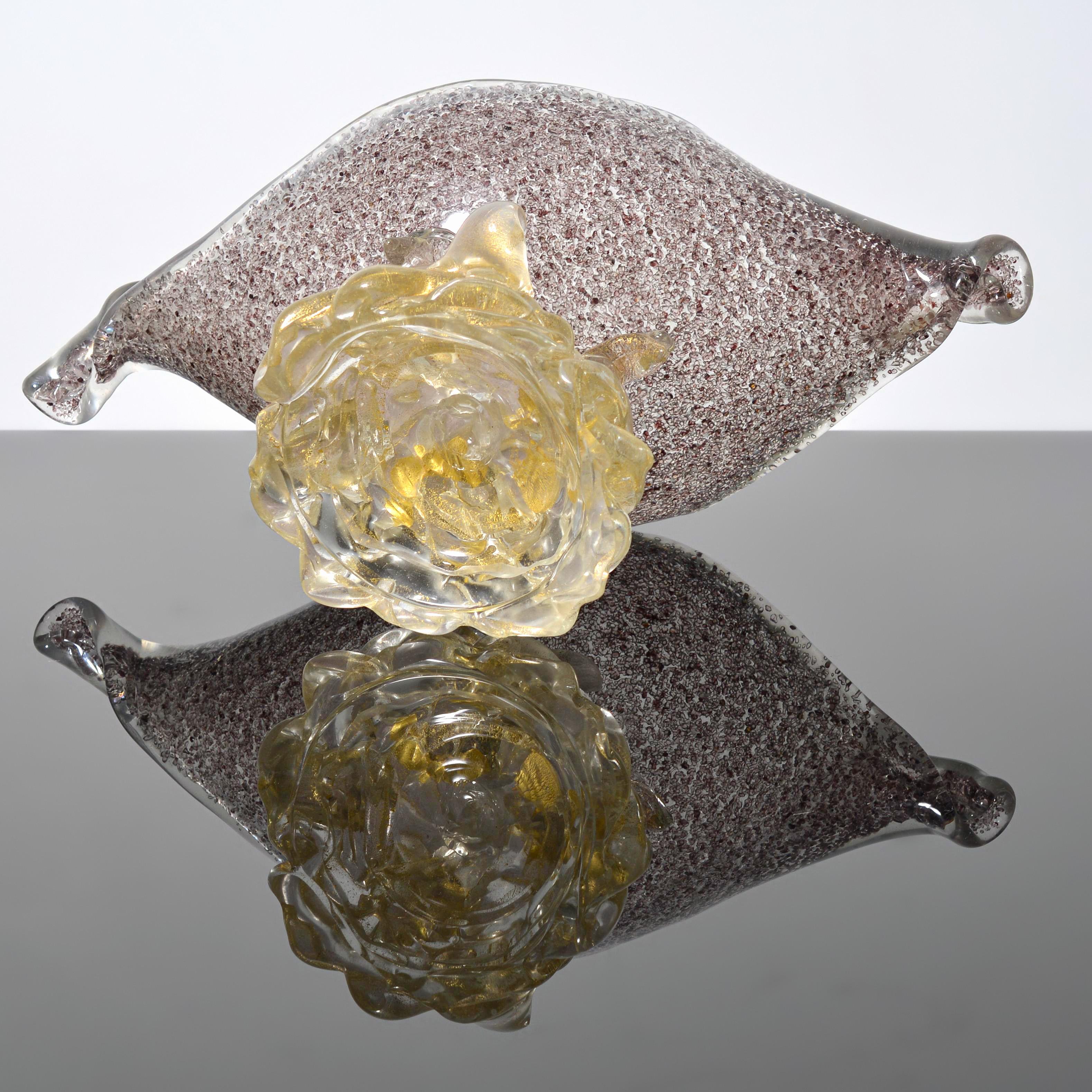 Grande composta/vasca a conchiglia Ercole Barovier CONCHIGLIA, Collezione Leslie Pina in vendita 2