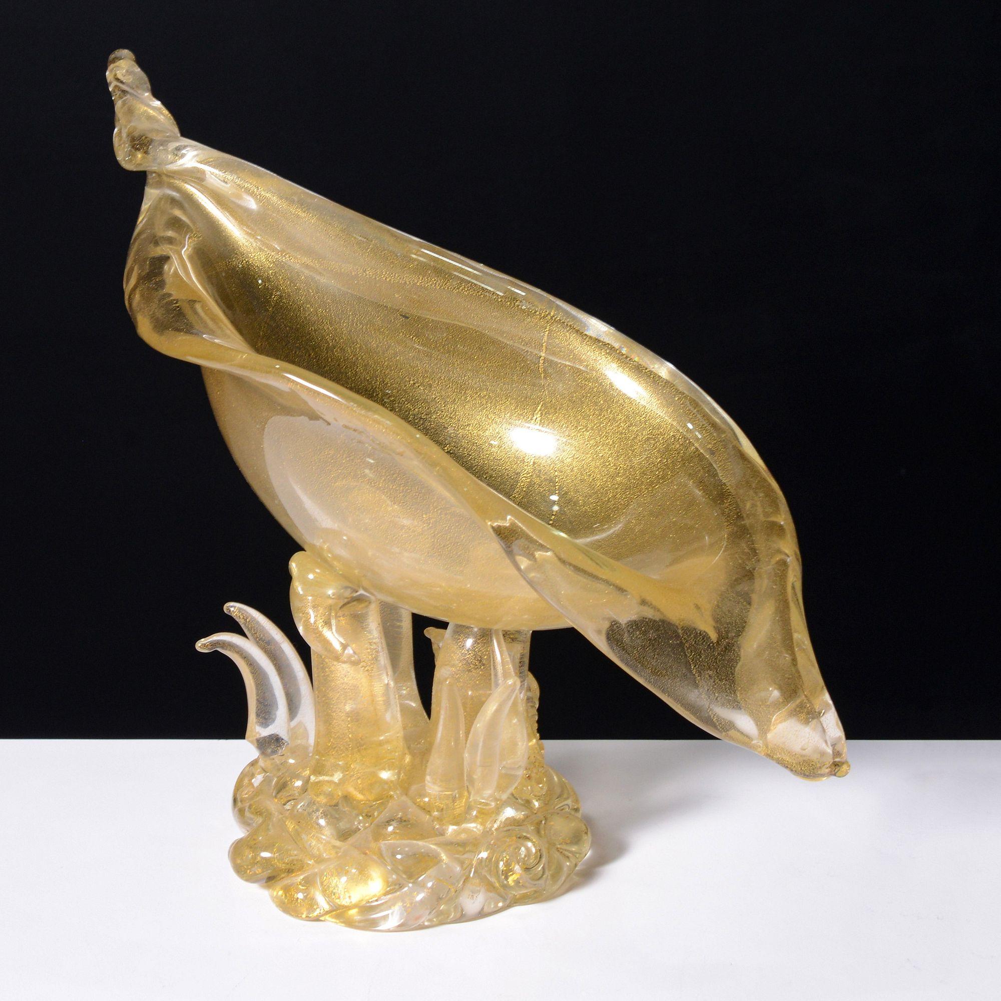 Artist/Designer; Manufacturer: Ercole Barovier (Italian, 1889-1974); Barovier & Toso (Italy)
Marking(s); notes: label; #16765
Materials: glass
Dimensions (H, W, D): 9.75