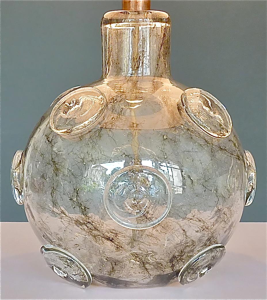 Large Ercole Barovier Crepuscolo Table Lamp Murano Glass Art Deco, 1930s For Sale 4