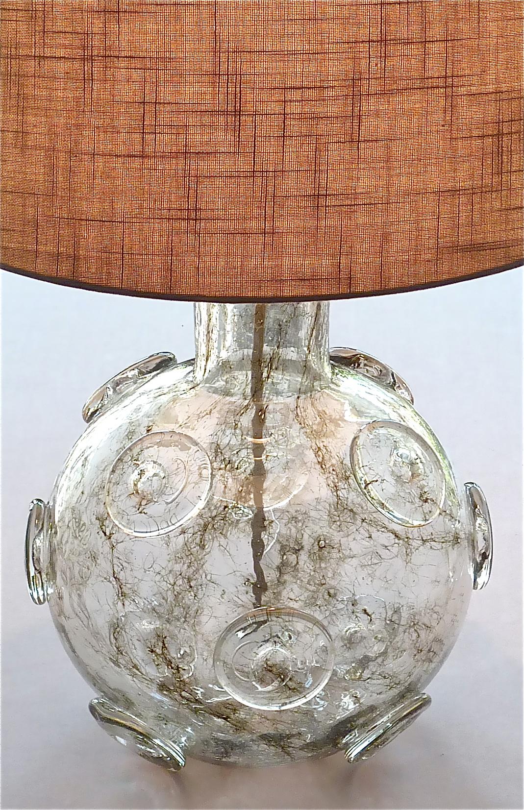 Large Ercole Barovier Crepuscolo Table Lamp Murano Glass Art Deco, 1930s For Sale 6