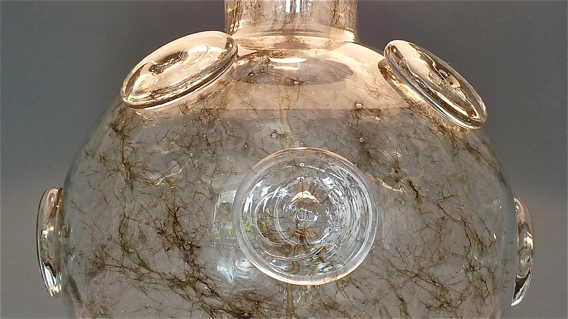 Large Ercole Barovier Crepuscolo Table Lamp Murano Glass Art Deco, 1930s For Sale 9