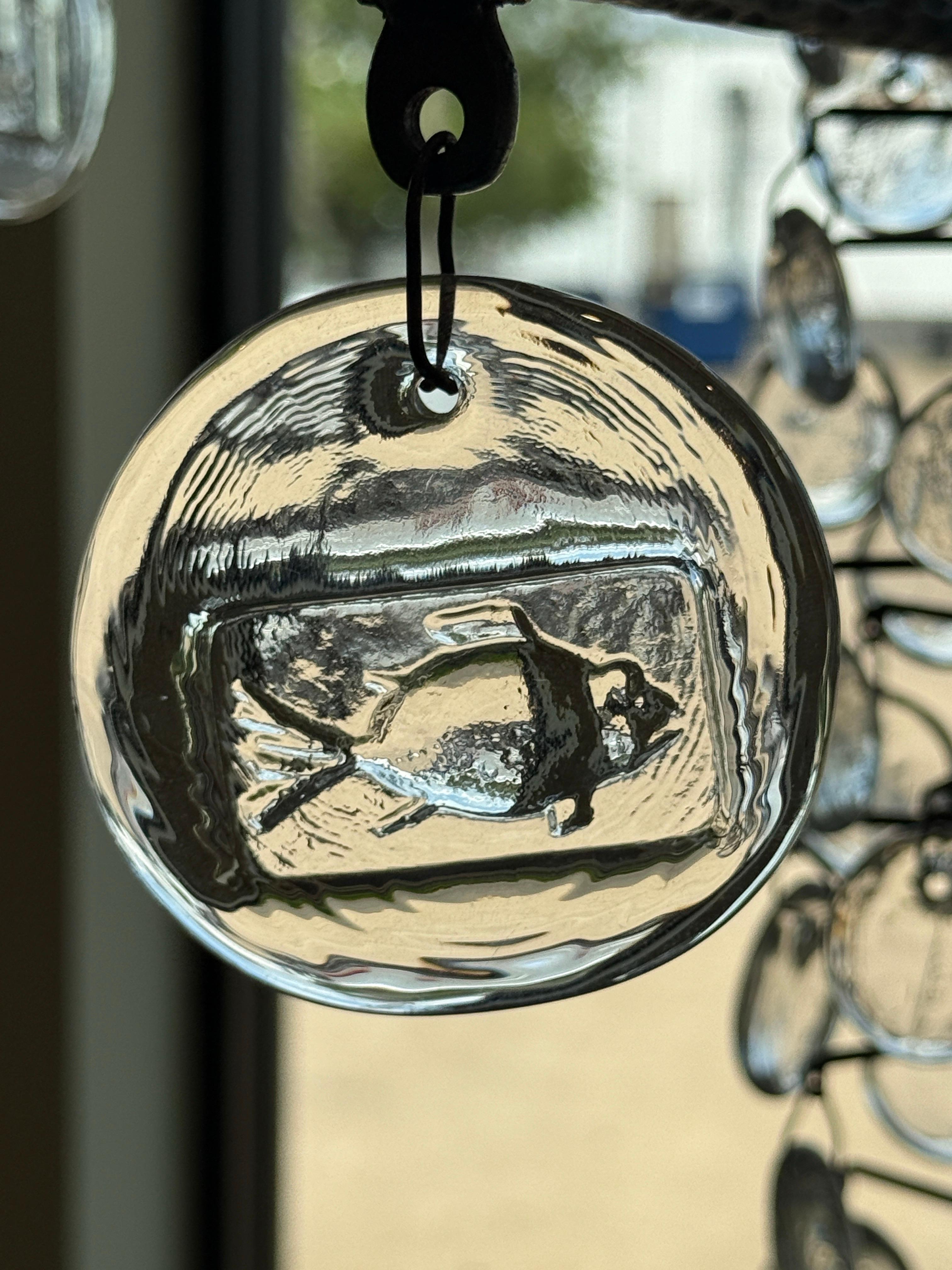 Milieu du XXe siècle Grand lustre en fer et verre d'Erik Hoglund en vente
