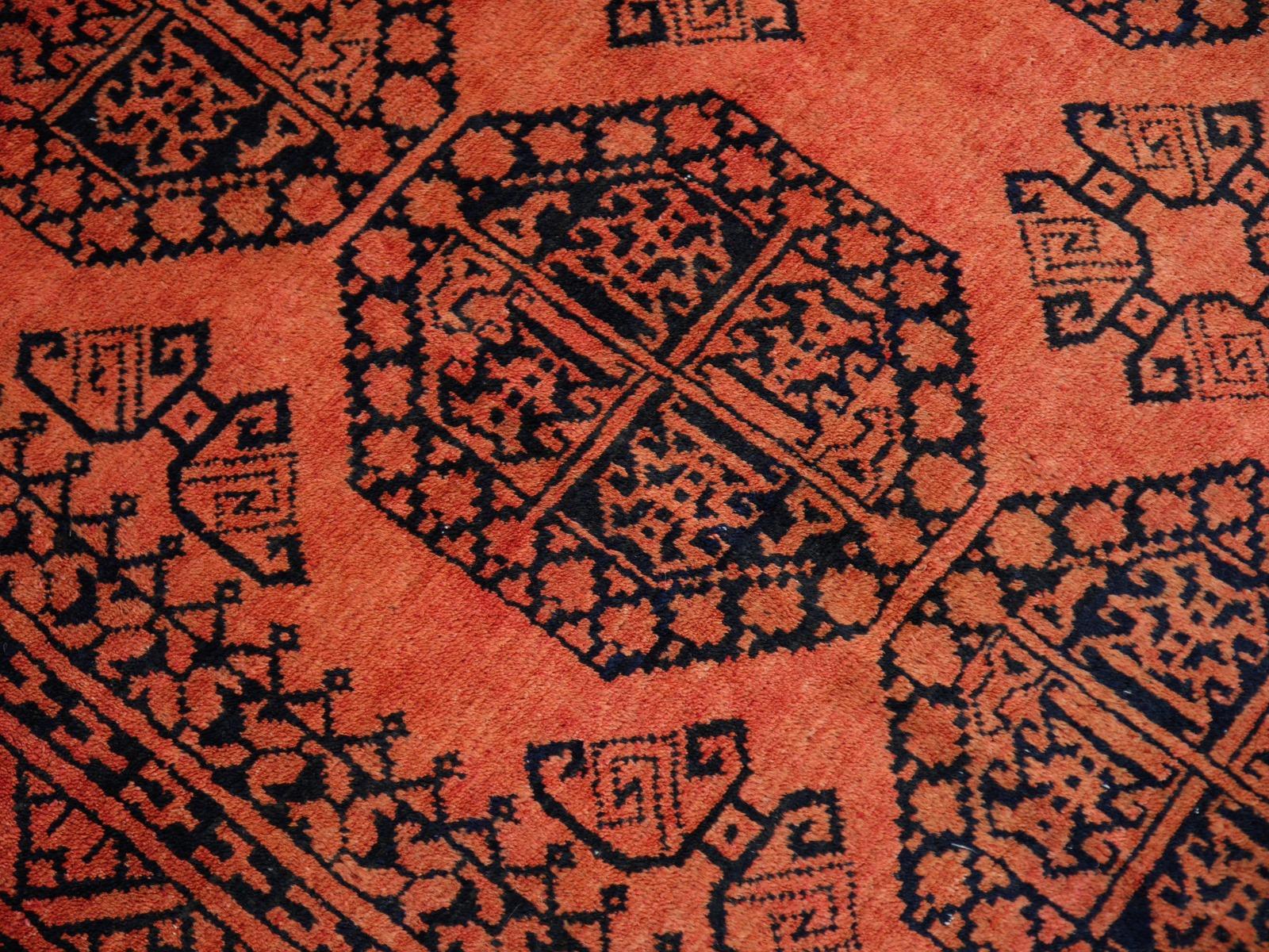 Large Ersari Tribal Turkoman Rug 11