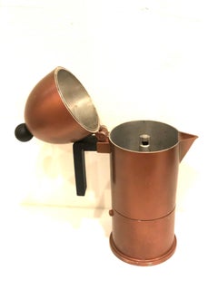 Large Espresso Coffee Maker Postmodern Design by Aldo Rossi for Alessi 6 Cup
