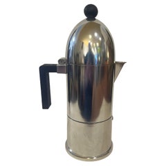 Large Espresso Coffee Maker Postmodern Design by Aldo Rossi for Alessi 6 Cup