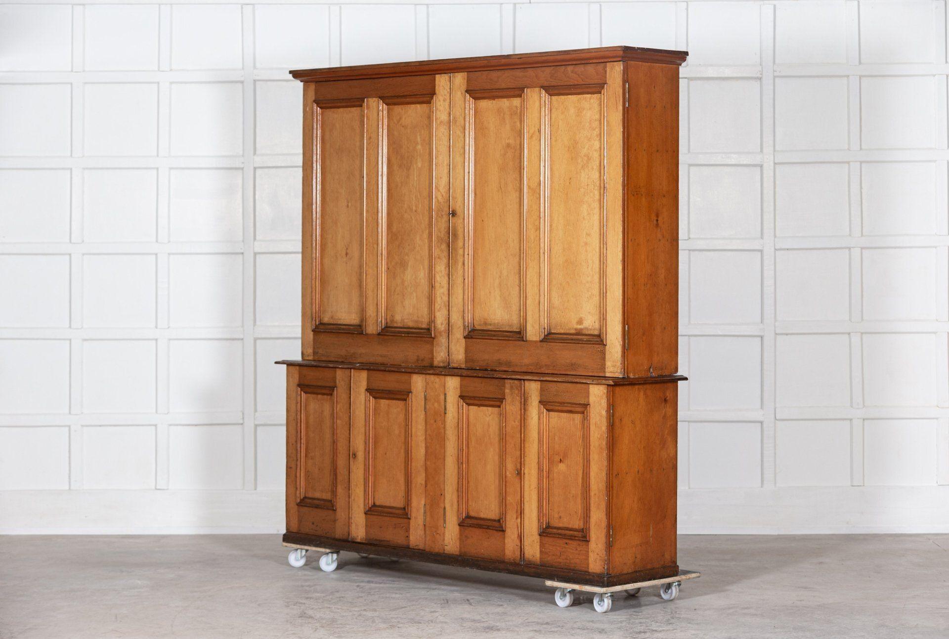 Large Estate Made Scottish Pine Housekeepers Cupboard In Good Condition In Staffordshire, GB