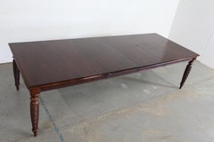 Large Ethan Allen British Classics Dining Table W 2 Extensions